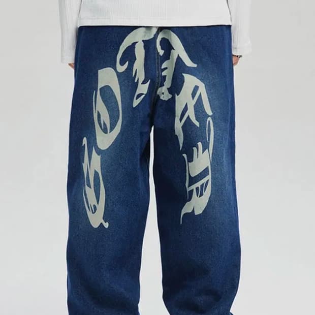 [가터갤러리] GOTHIC BACKSIDE DENIM PANTS_BL