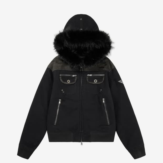 아캄 카모 후드집업