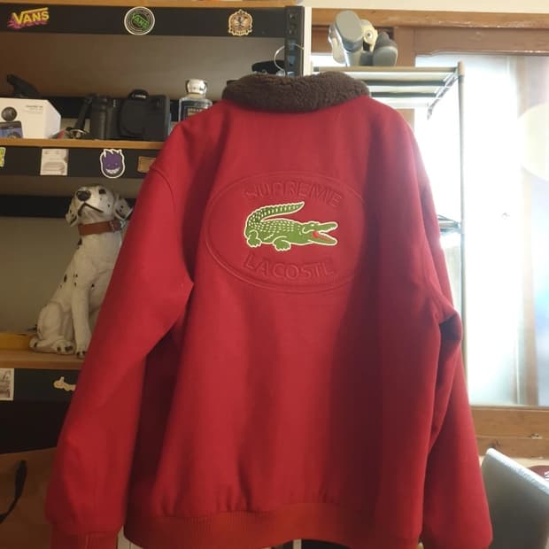 XL Supreme 슈프림 라코스테 정품 모직자켓 봄 가을 나이키 노스