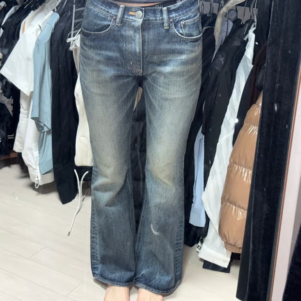 로우라이즈 청바지