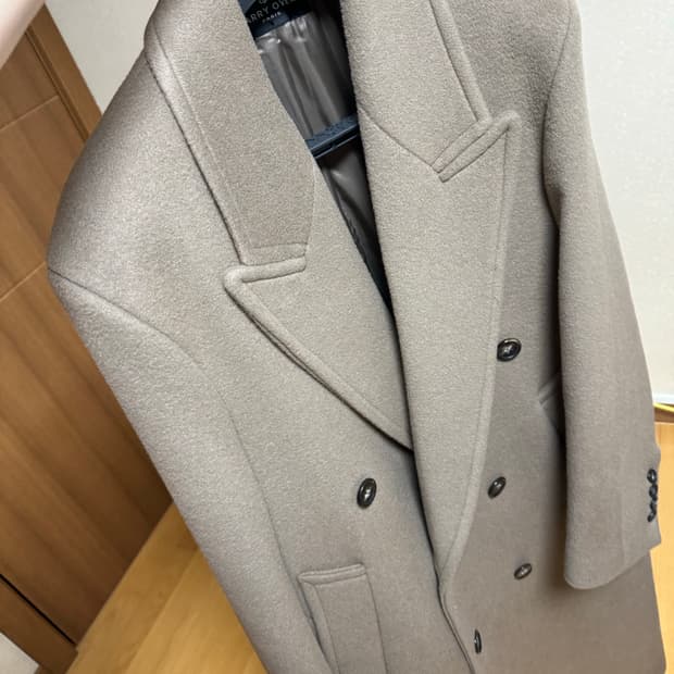 듀드나인 / 캐리오버 더블 브레스티드 코트, 코코아 / M