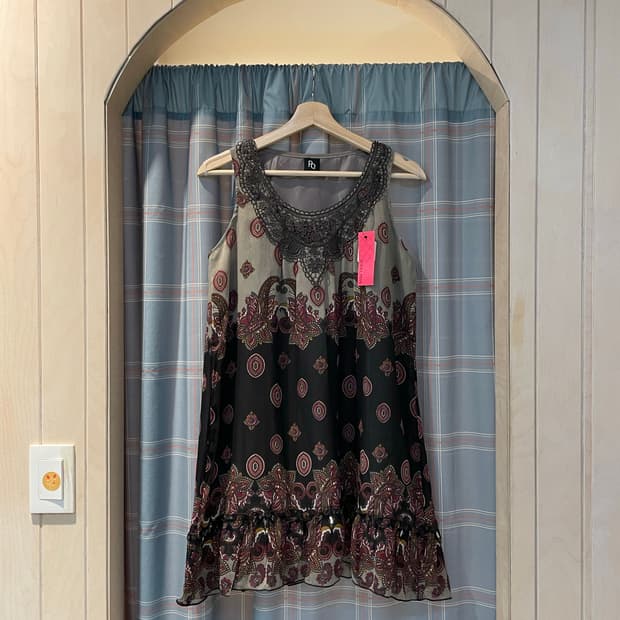 새제품) 일본빈티지 오리엔탈 웜지코어 원피스