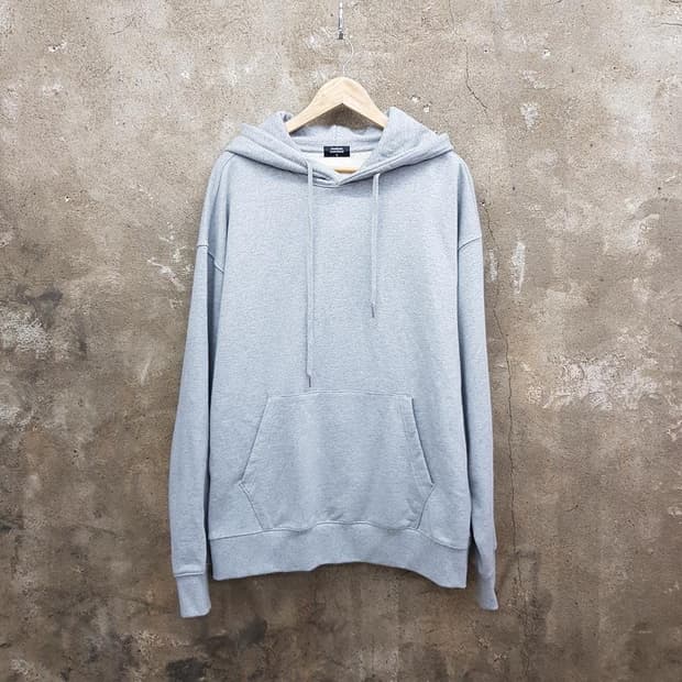 무신사스탠다드 그레이 무지 후드티 XL