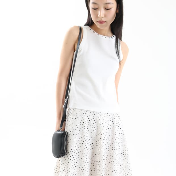 Naviverse 나비버스 Necklace top white