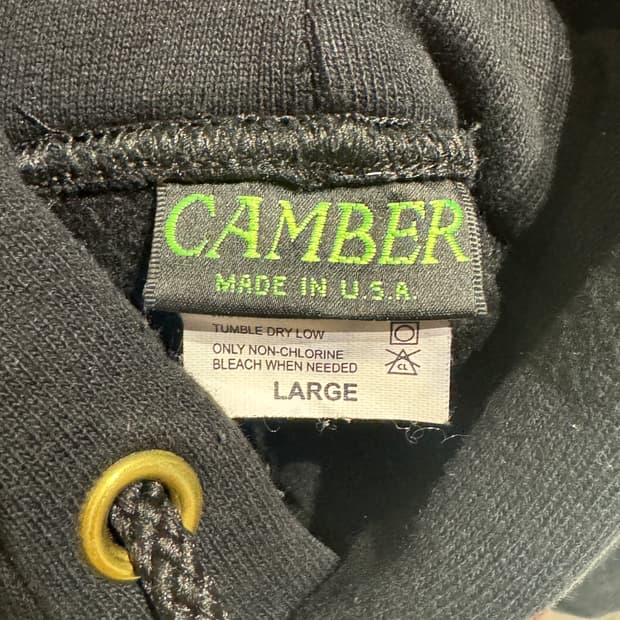 [L] 캠버 크로스 니트 풀오버 후디 블랙 