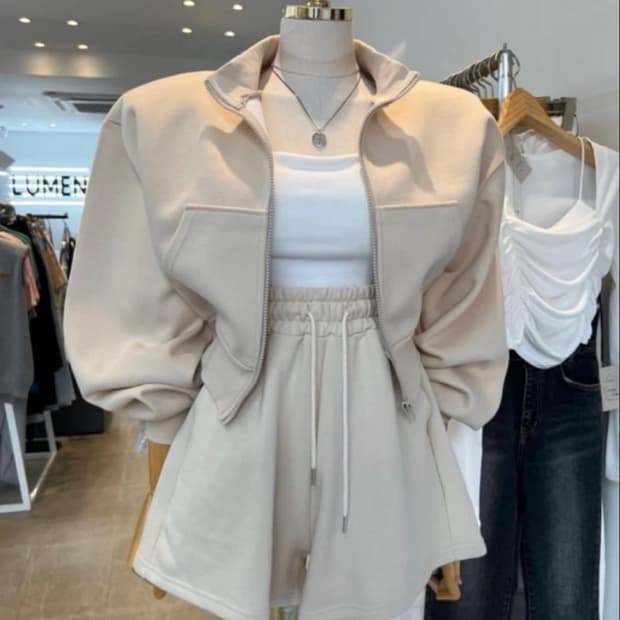 베이직 집업자켓