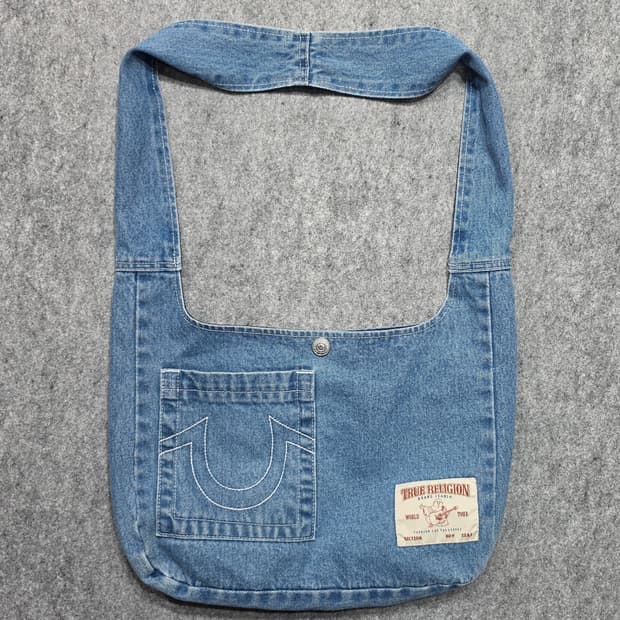트루릴리젼 데님 사이드 백 가방 크로스백 보부상 가방