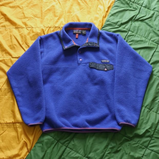 파타고니아 90s 빈티지 신칠라 스냅티 네이비