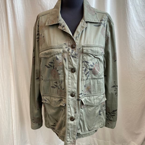 H&M 플라워 야상자켓(XL)