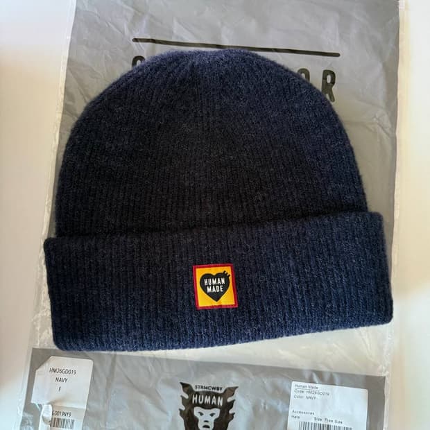 Human Made Navy Beanie HM26GD019