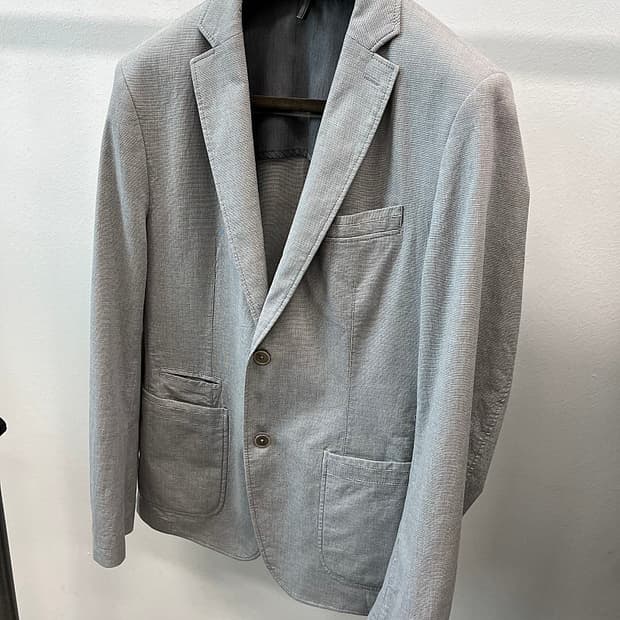 105) 휴고보스 그레이 봄자켓 