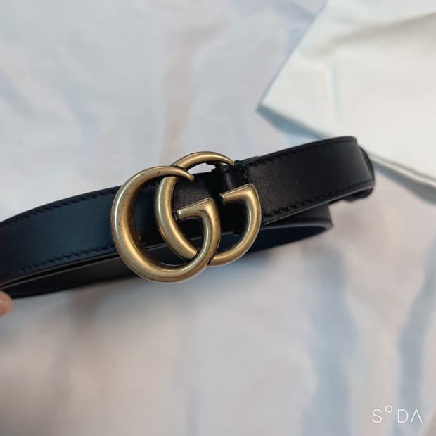 구찌 GG 마몬트 블랙 벨트
