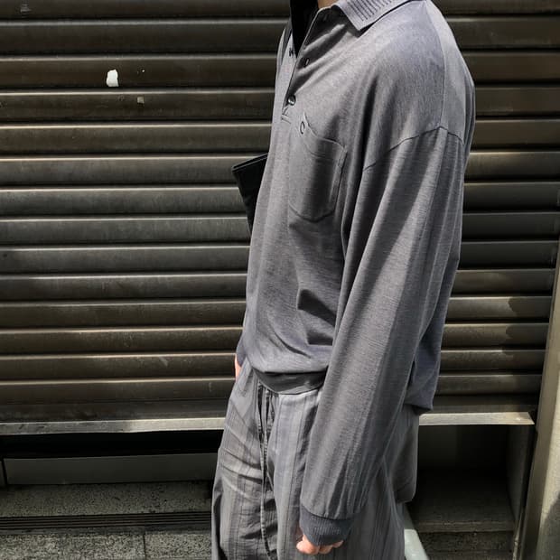 셀린느 90s 카라 넥 롱슬리브