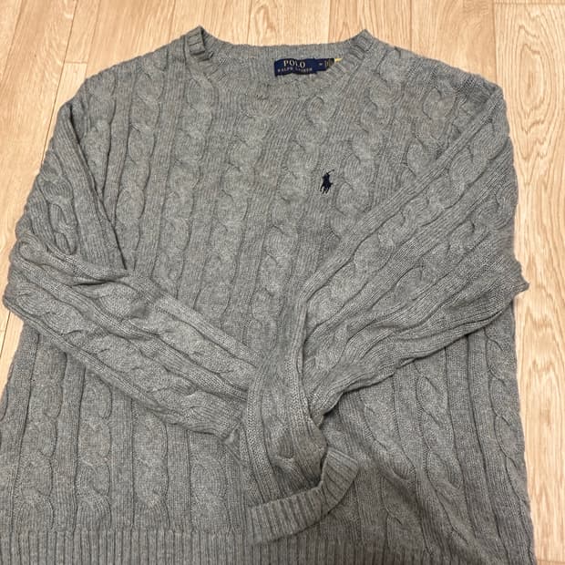 폴로 회색 니트 m사이즈