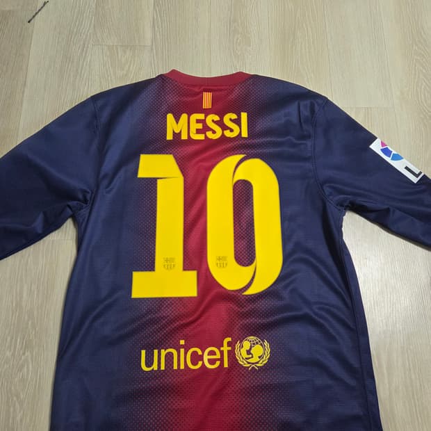 바르셀로나 12 13 메시 유니폼 긴팔 해외S 올오피셜 마킹