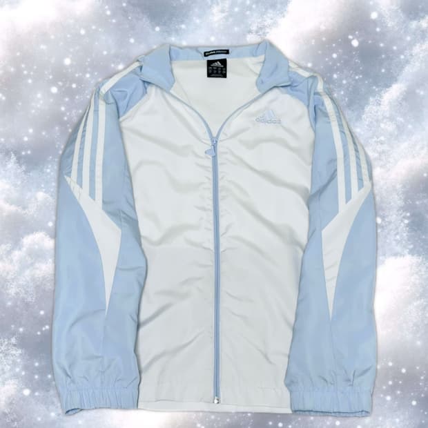 유일매물 아디다스 올드스쿨 흰하 시나모롤깔 바람막이 후리스 하늘 솜이코