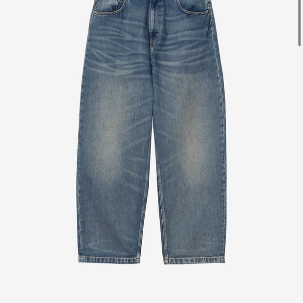 칼하트wip 브랜든 원워시 데님팬츠m