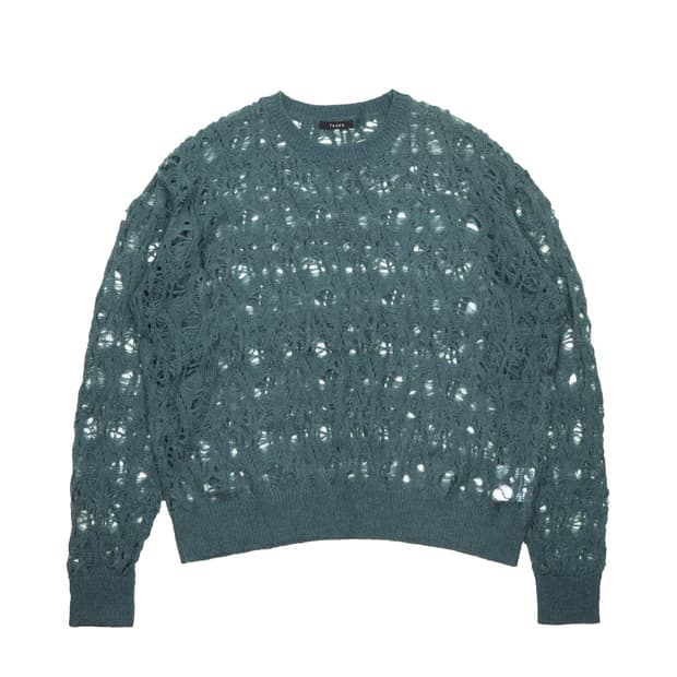 새상품 TAAKK 모헤어 니트 모스그린 2사이즈