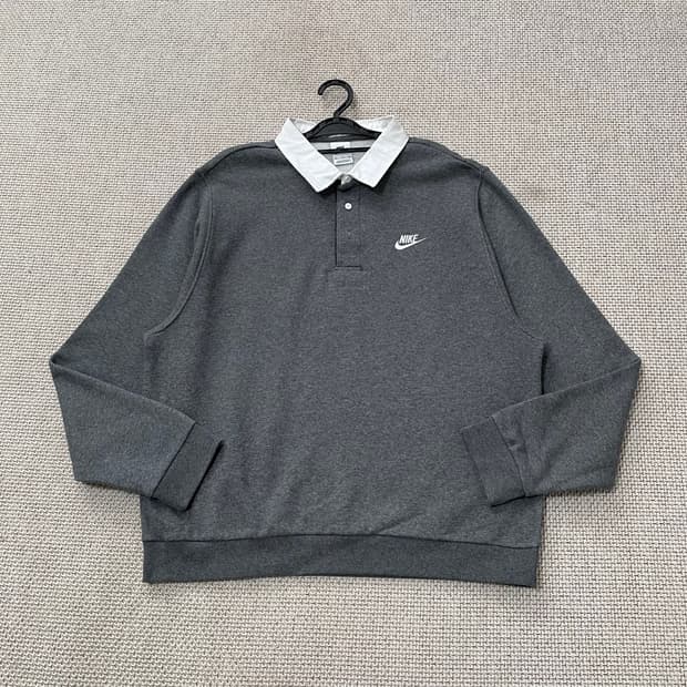 2XL  나이키 기모 긴팔카라 맨투맨 9374