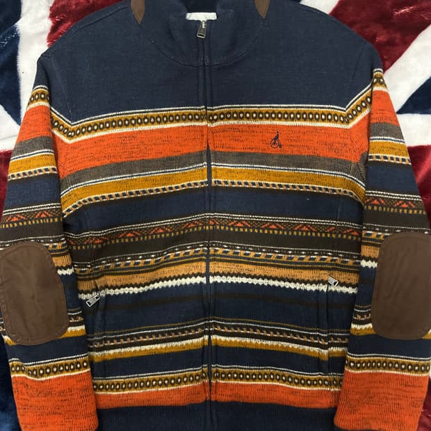 빈폴 남노르딕 니트 집업 가디건 105