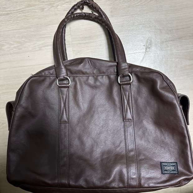 PORTER 요시다 포터 프리스타일 더플백 보스턴백 L 다크 브라운