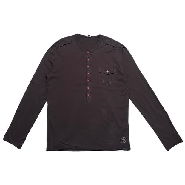 CALVIN KLEIN 헨리넥 그런지 롱슬리브 브라운 XL