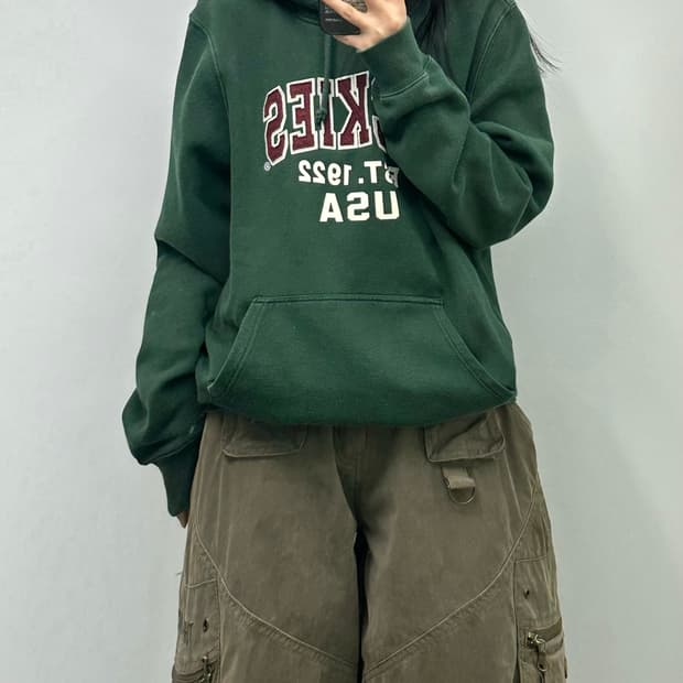 디키즈 usa 그린 후드티