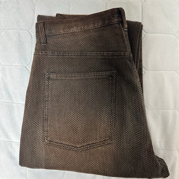 키바타 KIBATA 사시코 팬츠 카키시부 4사이즈