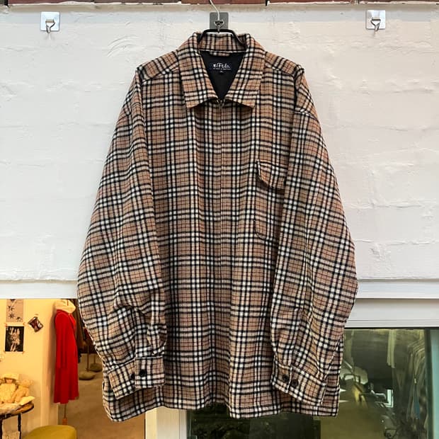 Le Polo 노바 체크 아크릴 자켓 4L