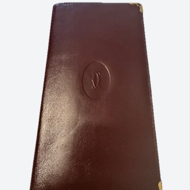 까르띠에 버건디 장지갑 정품