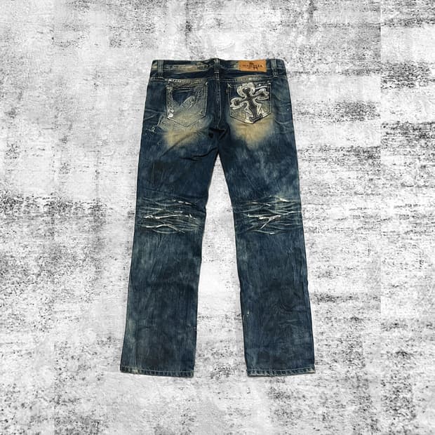 (maraxia) y2k punk detailed denim 