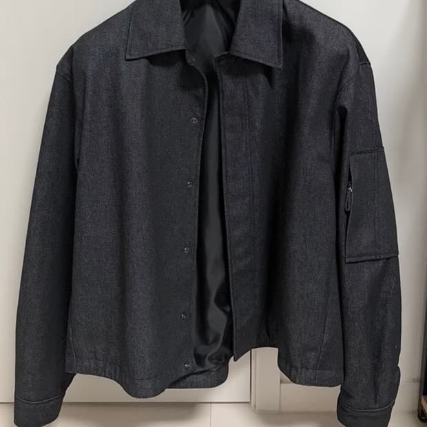 COOR 언체인징 크롭 스트링 블루종/MA-1 자켓