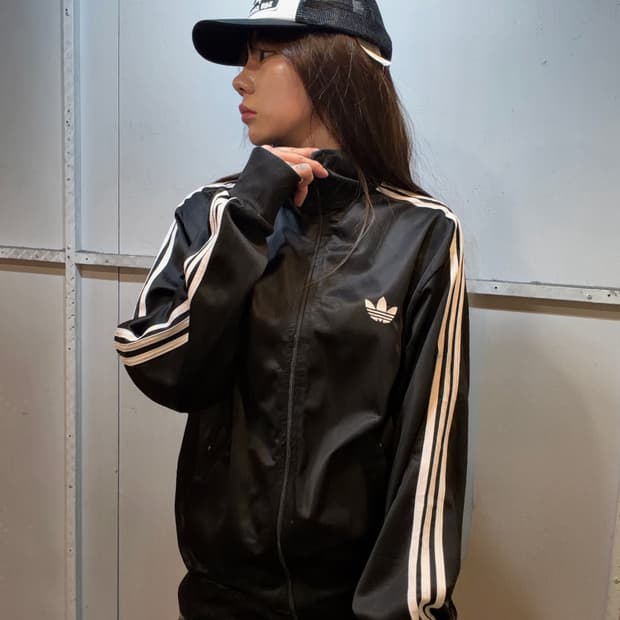 90s ADIDAS old firebird jersey track top