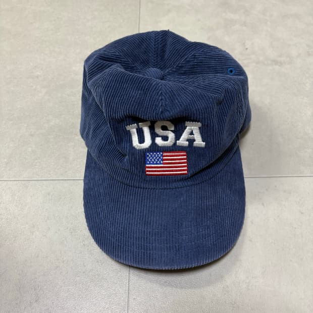 빈티지 USA 코듀로이 모자