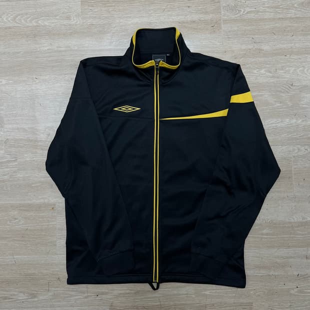 엄브로 로고 스탠드넥 져지 트랙탑 자켓 [블랙] M/95