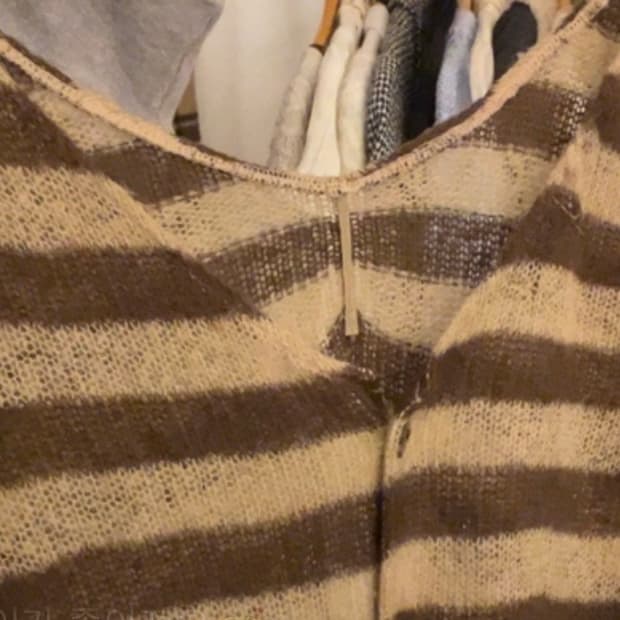 스트라이프 니트