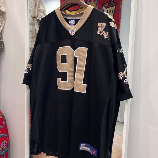 Reebok 리복 NFL 뉴올리언스 세인츠 No.91 풋볼 저지