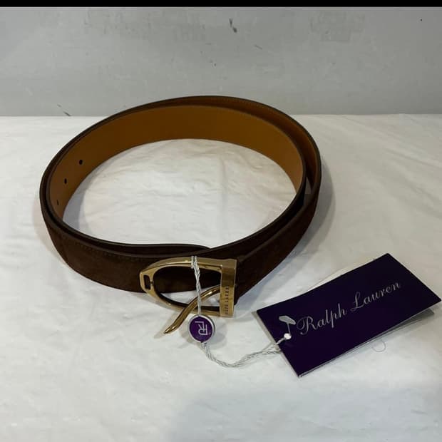 (새제품) 폴로 랄프로렌 금장 스웨이드 벨트