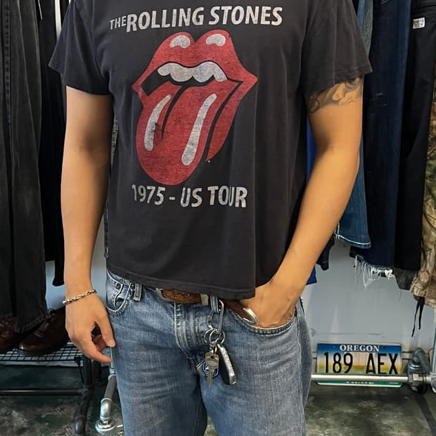 [XL] 롤링스톤즈 1975 US Tour 그래픽 티셔츠