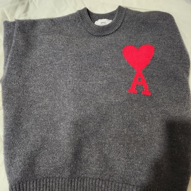 아미 니트 그레이 M 급전