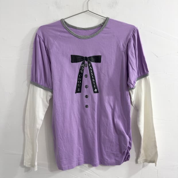 lovely printing puff longsleeve