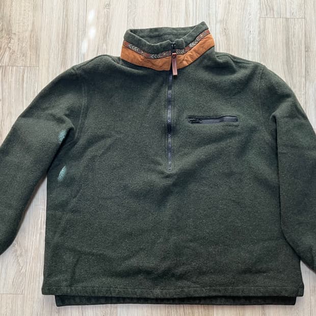 90s 남여공용 울리치 울 에스틱 하프집업 m-L