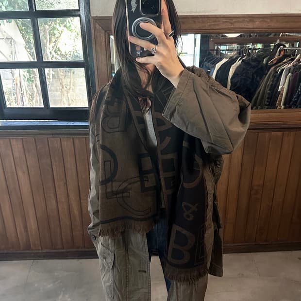 DOLCE&GABBAN wool brown mufler