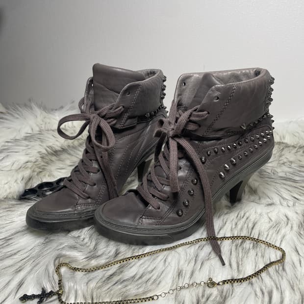 Ash 아쉬 스터드 스니커즈 부츠 힐