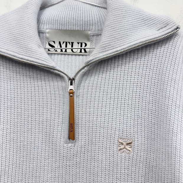 SATUR 버튼업 세일러 하프니트