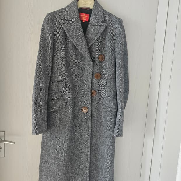 비비안웨스트우드 헤링본 롱코트