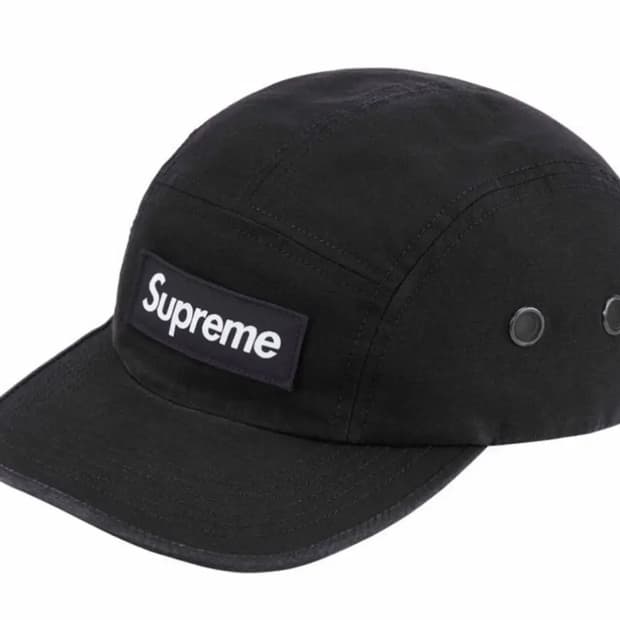 슈프림 밀리터리 캠프캡 블랙 (새상품)