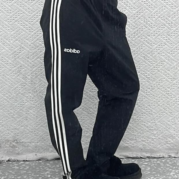 아디다스 스펠아웃 검흰 트랙탑 츄리닝바지 L C06993