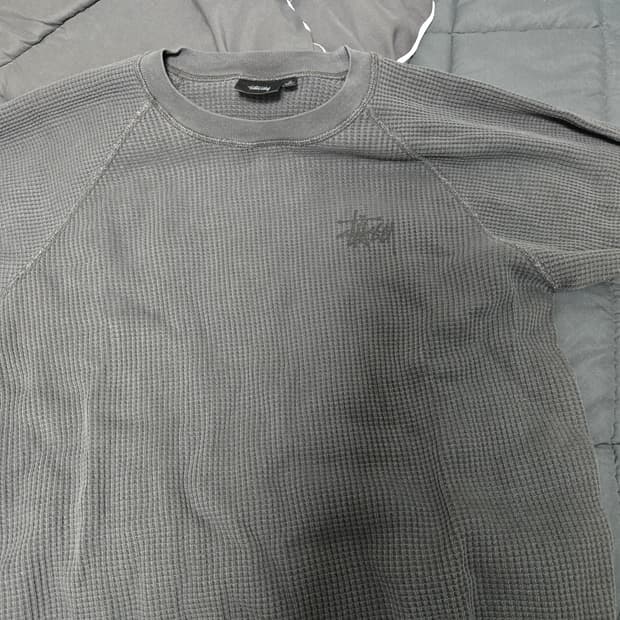 스투시 와플패턴 롱슬리브