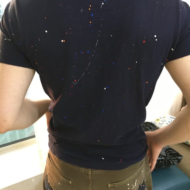 꼼데가르송 옴므 HAND PAINTING 티셔츠 